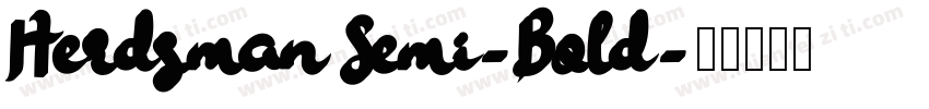 Herdsman Semi-Bold字体转换